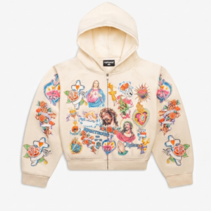 We Are Righteous Sacrifice Thermal Zip Up front view