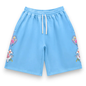 Righteous Risen King Shorts Blue Front View