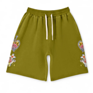 Righteous Risen King Shorts Green Front View