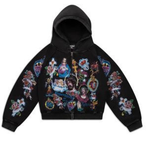 Back Righteous Hoodie front view