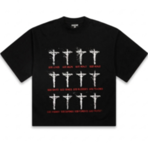 We Are Righteous Black Tee front view