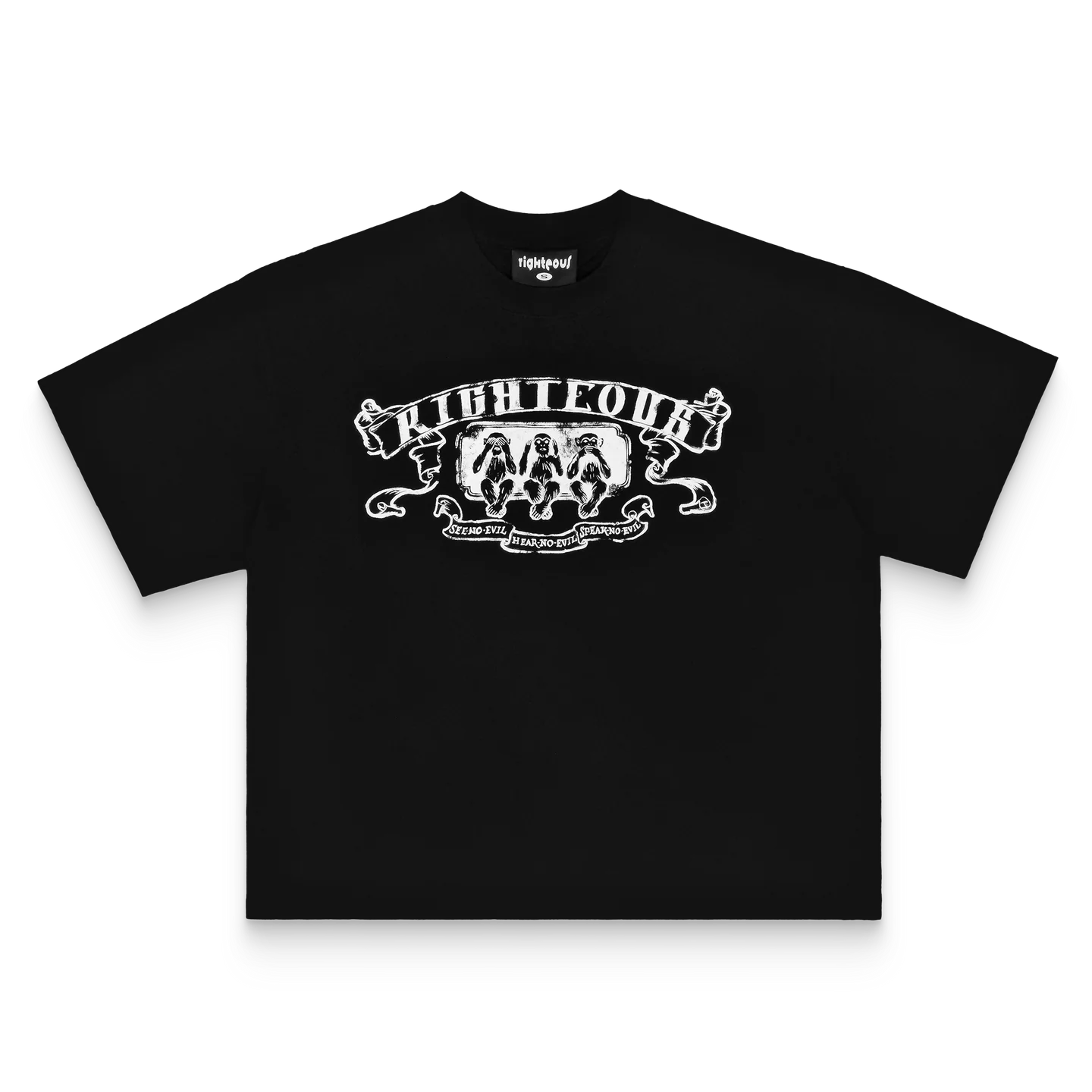 Werighteous “No Evil” Tee Front Werighteous “No Evil” Tee front view