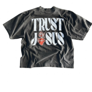 We Are Righteous Trust Jesus Tees Black front view