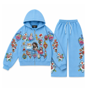 We Are Righteous Blue Graphic Tracksuit